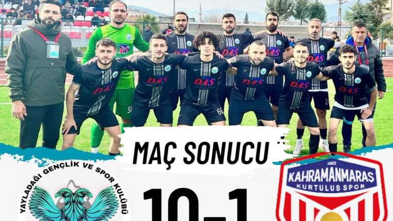 YAYLADAĞISPOR'DAN GOL YAĞMURU!