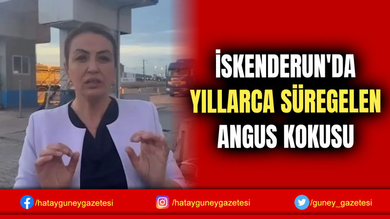 İSKENDERUN'DA YILLARCA SÜREGELEN ANGUS KOKUSU