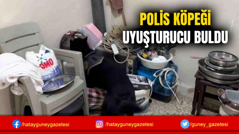 POLİS KÖPEĞİ UYUŞTURUCU BULDU