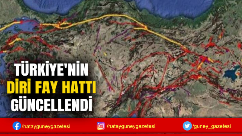 TÜRKİYE'NİN DİRİ FAY HATTI GÜNCELLENDİ