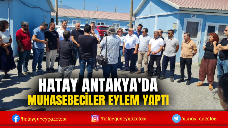 HATAY ANTAKYA'DA MUHASEBECİLER EYLEM YAPTI