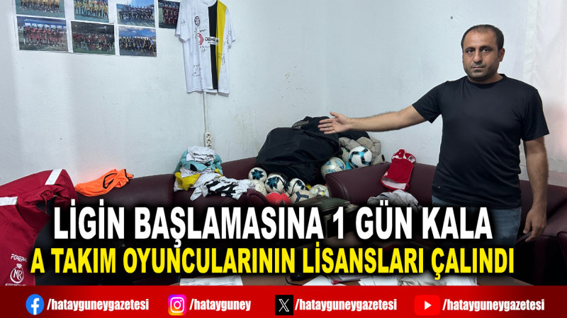 LİGİN BAŞLAMASINA 1 GÜN KALA A TAKIM OYUNCULARININ LİSANSLARI ÇALINDI