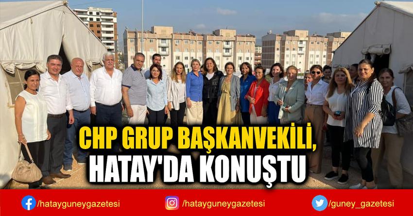 CHP GRUP BAŞKANVEKİLİ,  HATAY'DA KONUŞTU