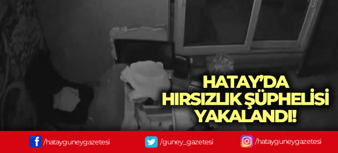 HATAY’DA HIRSIZLIK ŞÜPHELİSİ YAKALANDI!