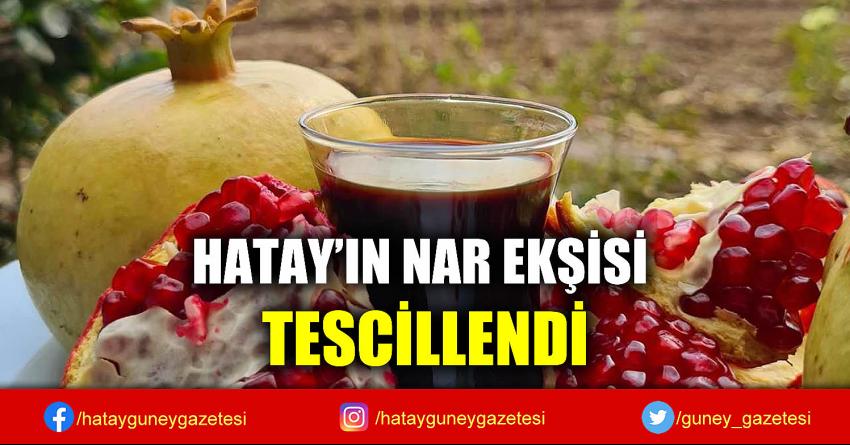 HATAY’IN NAR EKŞİSİ TESCİLLENDİ