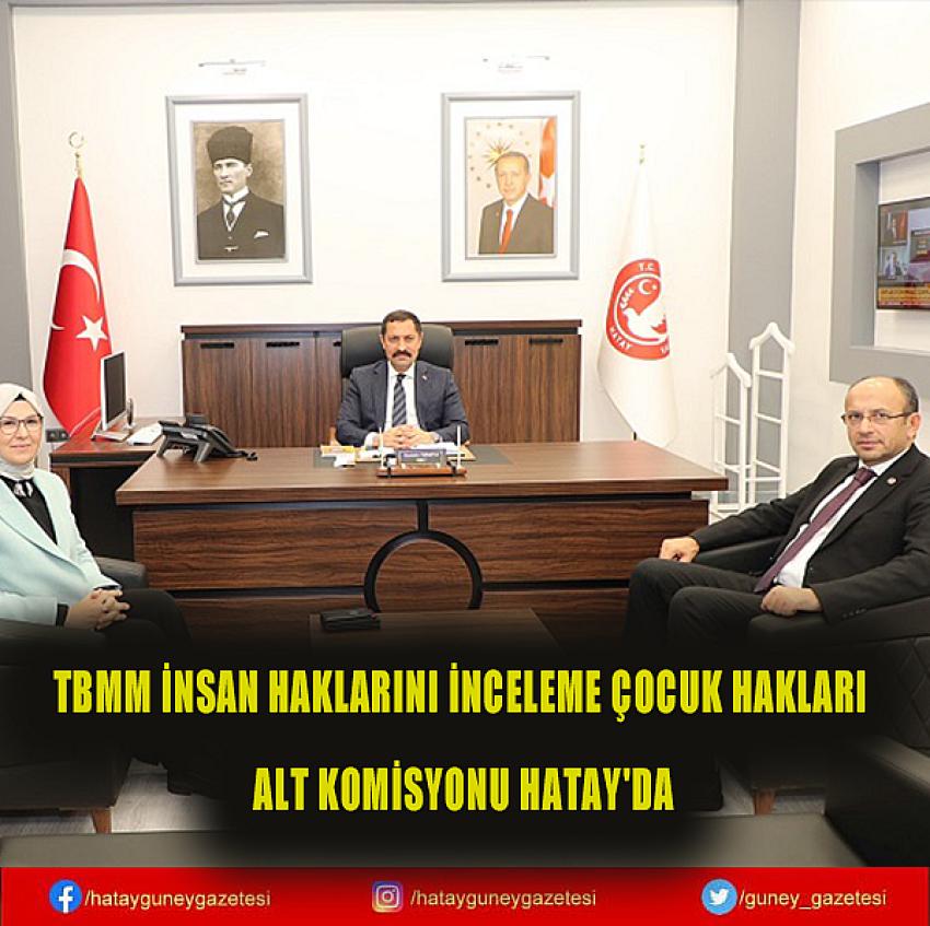 TBMM İNSAN HAKLARINI İNCELEME ÇOCUK HAKLARI ALT KOMİSYONU HATAY'DA