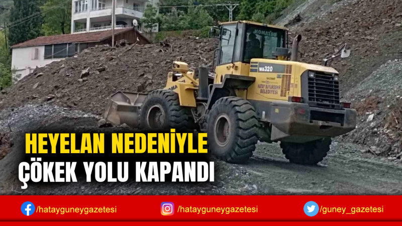 HEYELAN NEDENİYLE ÇÖKEK YOLU KAPANDI