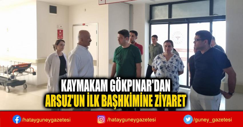 KAYMAKAM GÖKPINAR'DAN  ARSUZ'UN İLK BAŞHKİMİNE ZİYARET