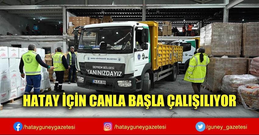 HATAY İÇİN CANLA BAŞLA ÇALIŞILIYOR